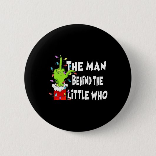 Der Mann hinter dem Little Who Shirt Weihnachten S Button (Vorderseite)