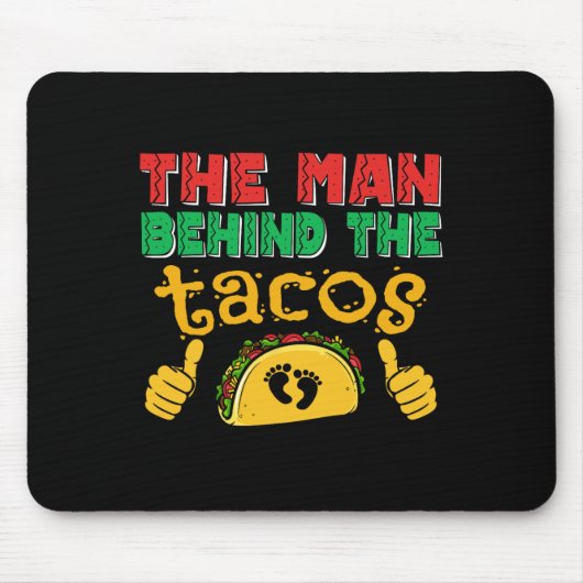 Der Mann hinter dem mexikanischen Taco-Vater Cinco Mousepad (Vorne)