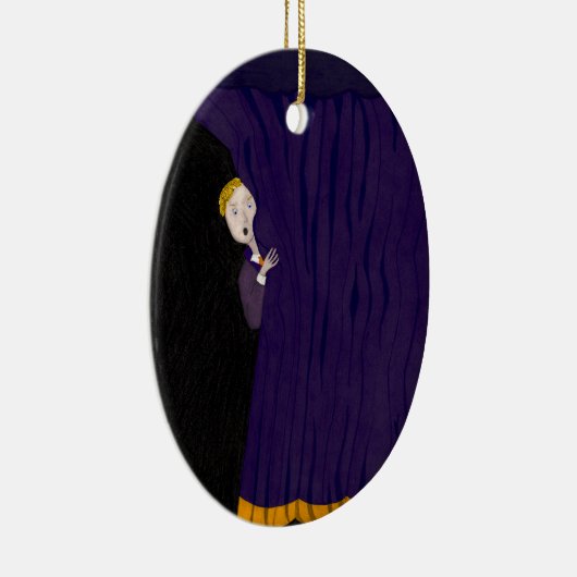 Der Mann hinter dem Vorhang Keramikornament (Rechts)