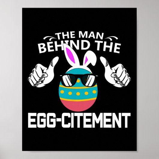 Der Mann hinter der Ei-zitement Oster-Schwangersch Poster (Vorne)