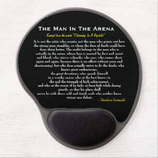 Der Mann im Arena-Gel Mousepad