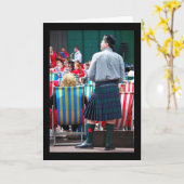 Der Mann im Kilt Karte (Gelbe Blume)