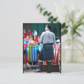 Der Mann im Kilt Postkarte (Stehend Vorderseite)