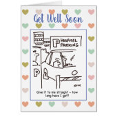 Der Mann im Krankenhauspark frage, wie lange er ha (Vorne)