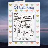 Der Mann im Krankenhauspark frage, wie lange er ha