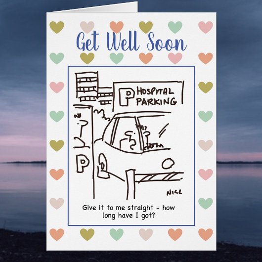 Der Mann im Krankenhauspark frage, wie lange er ha