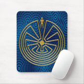 Der Mann im Labyrinth - Gold Mousepad (Mit Mouse)