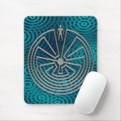 Der Mann im Labyrinth - Silber Mousepad (Mit Mouse)