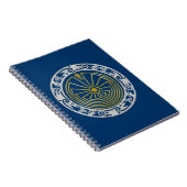 Der Mann im Labyrinth - verzieren Sie Goldsilber Notizblock (Rechte Seite)