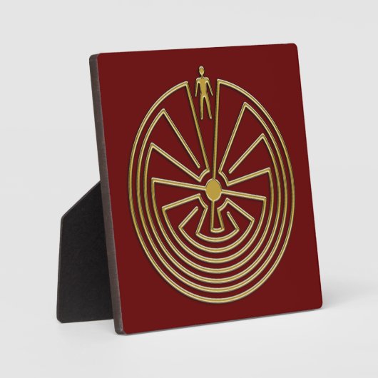 Der Mann im Maze - Gold Fotoplatte (Vorderseite)