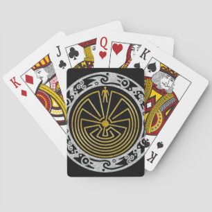 Der Mann im Maze - Gold im Ornament Spielkarten