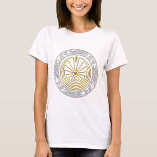 Der Mann im Maze - Gold im Ornament T-Shirt