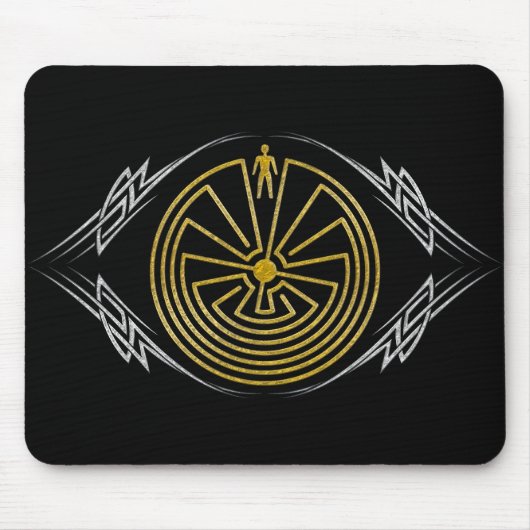 Der Mann im Maze - Gold im Stamm Mousepad (Vorne)