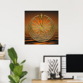 Der Mann im Maze - Gold Poster (Heimbüro)