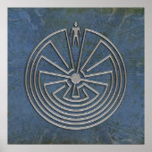 Der Mann im Maze - Silber Poster (Vorne)