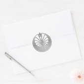 Der Mann im Maze - Silber Runder Aufkleber (Umschlag)