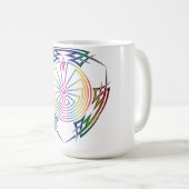 Der Mann im Maze - Stamm Tattoo gefärbt Kaffeetasse (VorderseiteRechts)