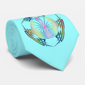 Der Mann im Maze - Stamm Tattoo gefärbt Krawatte (Gerollt)