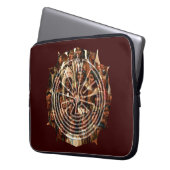 Der Mann im Maze - Volksstil Laptopschutzhülle (Vorderseite Links)