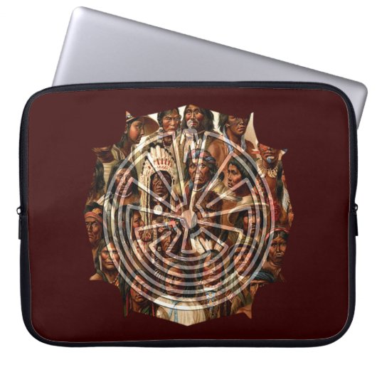 Der Mann im Maze - Volksstil Laptopschutzhülle (Vorderseite)