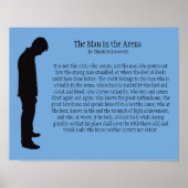 Der Mann in der Arena 14" X 11" Poster (Vorne)