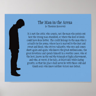 Der Mann in der Arena 14" X 11" Poster
