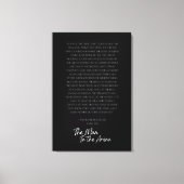 Der Mann in der Arena - Leinwand Kunst - Schwarz & (Vorderseite)