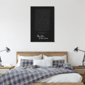 Der Mann in der Arena - Leinwand Kunst - Schwarz & (Insitu (Schlafzimmer))