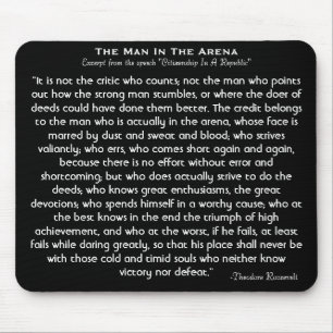 "Der Mann in der Arena" Mousepad