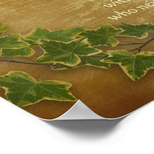 "Der Mann in der Arena" Pergament mit Efeu Poster (Ecke)