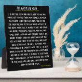 'Der Mann in der Arena' Plaque Fotoplatte (Seite)