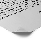 Der Mann in der Arena Poster (Ecke)