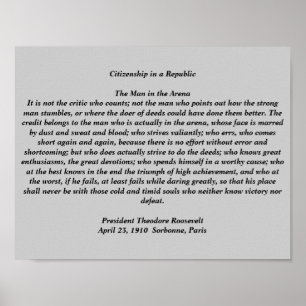 Der Mann in der Arena Poster