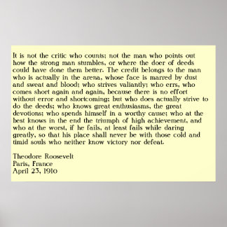 Der Mann in der Arena Poster