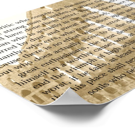 'Der Mann in der Arena' Poster (Ecke)