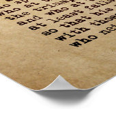 Der Mann in der Arena, Theodore Roosevelt Art Prin Poster (Ecke)