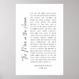 Der Mann in der Arena - Theodore Roosevelt - Poste Poster