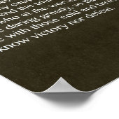 Der Mann in der Arena Zitat von Theodore Roosevelt Poster (Ecke)