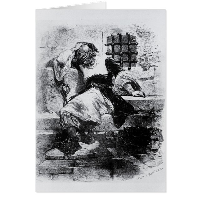 Der Mann in der Eisen-Maske in seinem Gefängnis (Vorne)