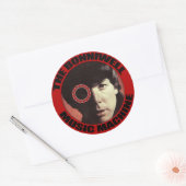 Der Mann in der Maschine Runder Aufkleber (Umschlag)