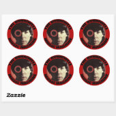 Der Mann in der Maschine Runder Aufkleber (Blatt)