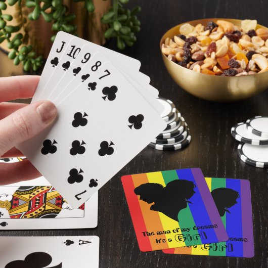 Der Mann meiner Träume ist es ein Mädchen Spielkarten (In Situ)