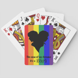 Der Mann meiner Träume ist es ein Mädchen Spielkarten