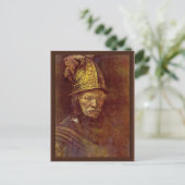Der Mann mit dem goldenen Helm. Postkarte (Stehend Vorderseite)