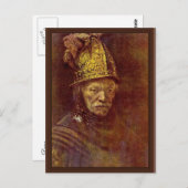 Der Mann mit dem goldenen Helm. Postkarte (Vorne/Hinten)