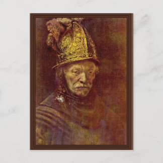 Der Mann mit dem goldenen Helm. Postkarte