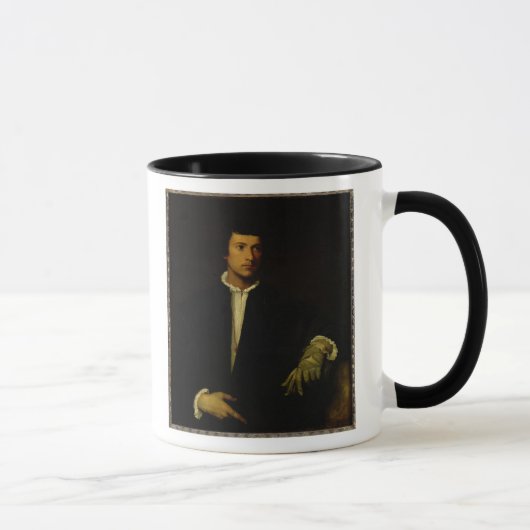 Der Mann mit einem Handschuh, c.1520 Tasse (Rechts)