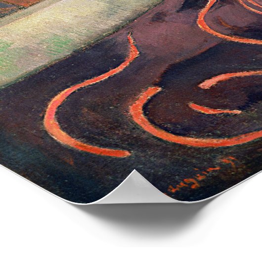 Der Mann mit einem x, 1891 Poster (Ecke)