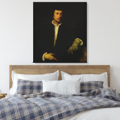 Der Mann mit Handschuh, c.1520 Leinwanddruck (Insitu (Schlafzimmer))