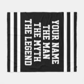 Der Mann Mythos legendäre komische Fleecedecke für (Vorderseite (Horizontal))